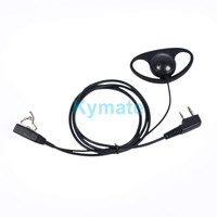 D-type Earhook Earpiece Headset Walkie Talkie Headphone For Kenwood tk3160 3107 Baofeng uv5r UV5R UV-82 888S RETEVIS H777/RT22