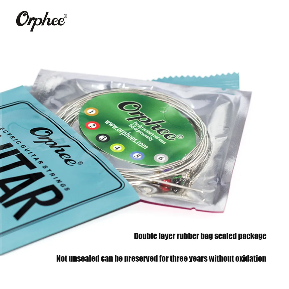 Orphee Electric Guitar String  RX15 RX17 RX19 Super light Nickel Plated Steel Electric Guitar Strings