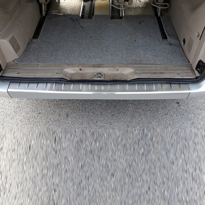 For Mercedes-Benz Viano V-Class W639 2008-2013 Stainless Rear Trunk Outer Bumper Plate Protector Guard Cover Car Accessories