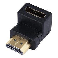 2PCS HDMI Adapter Connector 90 Degree Right Angle HDMI Extender HDMI Male to Female Cable Connector for HDTV PS4 HDMI Converter