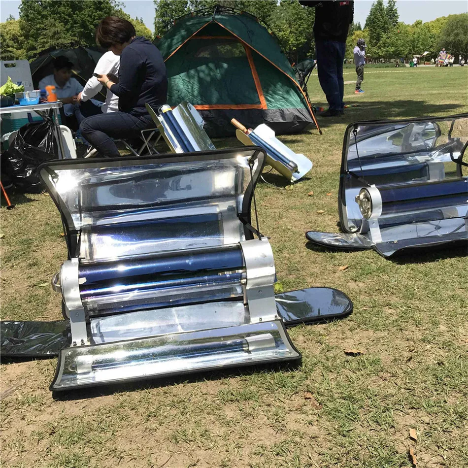 Solar Cooker Grill Stand Tube Use Of Sunlight For Outdoor Charcoal Barbecues Portable Solar Cooker Camping Emergency Tool