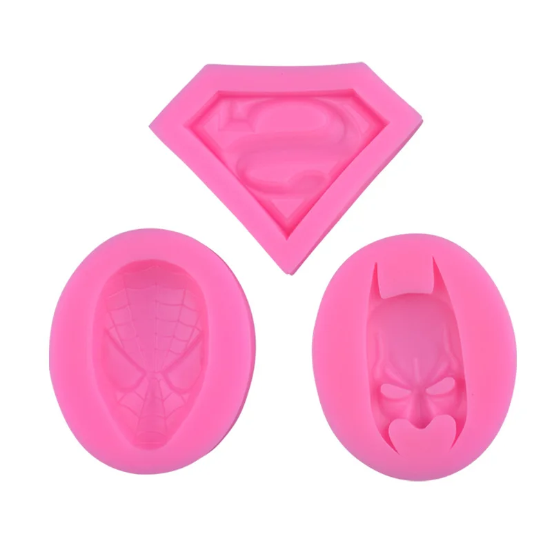 Cartoon Hero Silicone Candy Craft Moulds Resin Tools Cupcake Baking Moulds Fondant Cake Decorating Tools