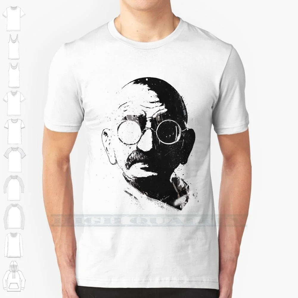 Gandhi 100% Cotton T Shirt Namaste Gandhi Of Sound And Vision Tee Short Sleeve Long Sleeve Gift