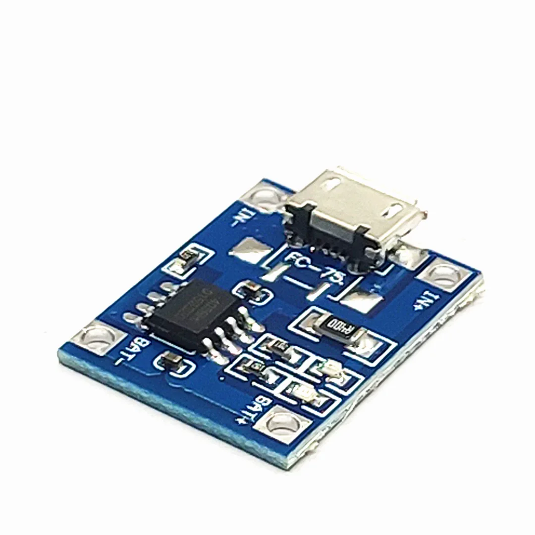 TP4056 1A MICRO พอร์ตไมค์ USB Lipo แบตเตอรี่โมดูลชาร์จไฟแบตเตอรี่ลิเธียม DIY Micro USB