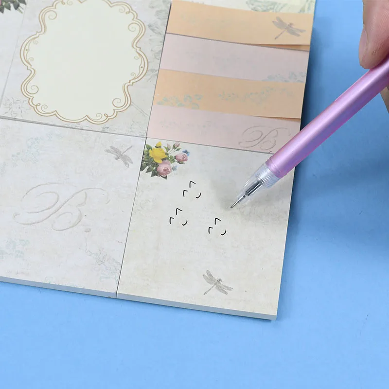 Sticky Notes Bookmark Adhesive Memo Pad  Marker Memo Sticker Paper Student office Supplies