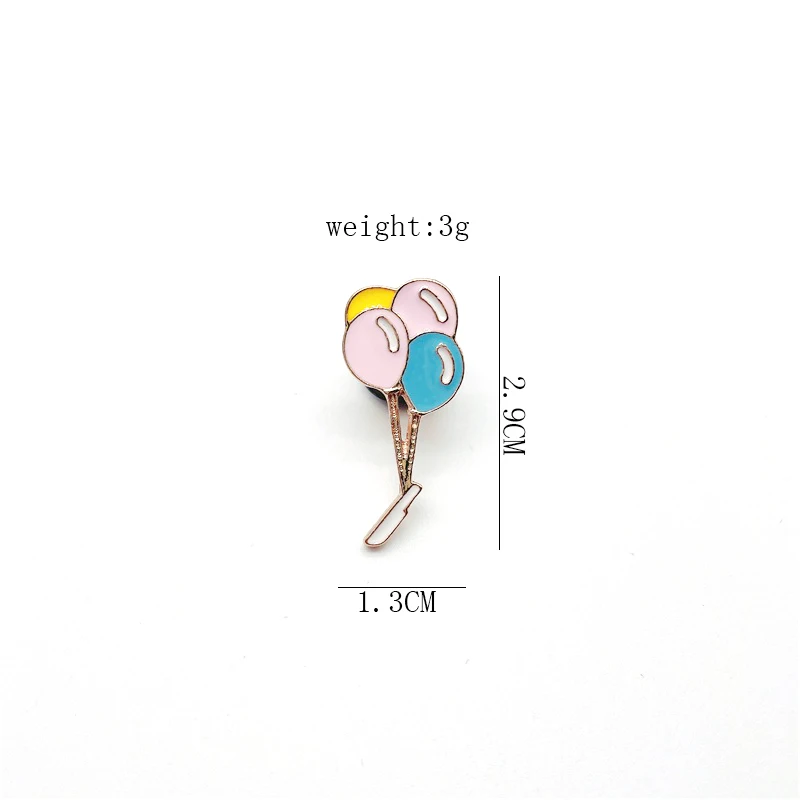 Cartoon Sweet Colorful Balloons Enamel Pins Dream Balloons Alloy Brooches Cute Badges Clothes Accessories Women Jewelry Gifts