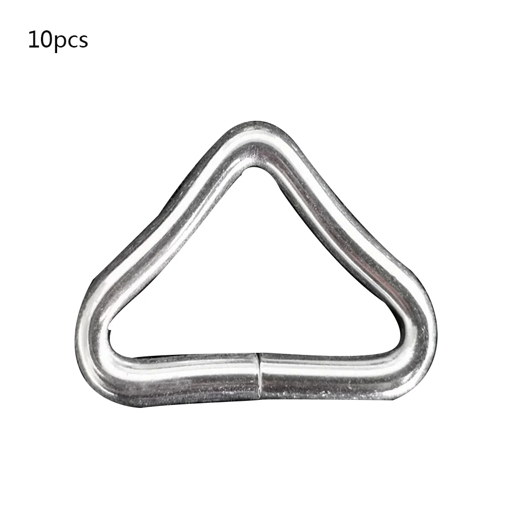 10 PCS Per Set Trampoline Jumping Bed Bungee Bed Mesh Cloth Mattress Jumping Cloth Iron Buckle Triangle Ring