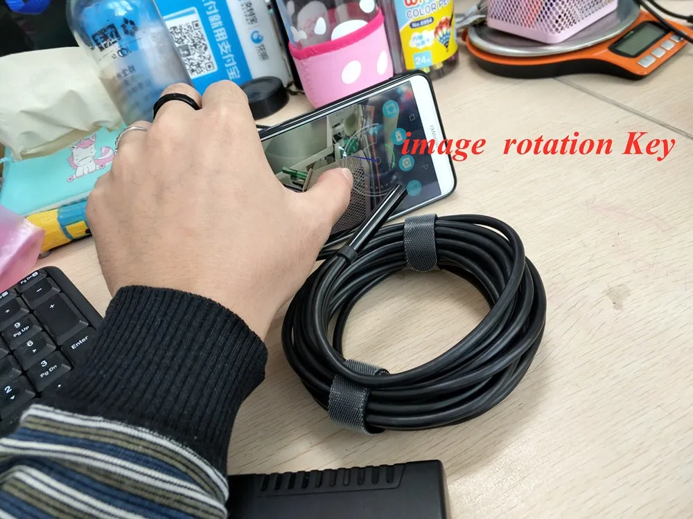 5.5mm 2MP 1080P Wireless WIFI Endoscope Camera Image Rotation  CMOS Borescope Inspection Tool  Micrsocope