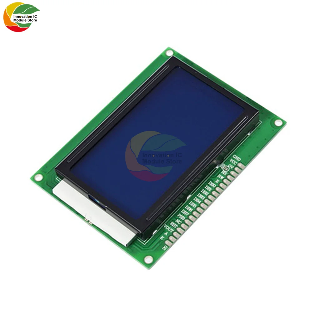 Ziqqucu 128X64 Chấm Bi Đồ Họa 12864 Màn Hình LCD Module Hiển Thị Đèn Nền ST7920 IIC I2C SPI Cho Arduino Raspberry Pi STM32 3D Máy In