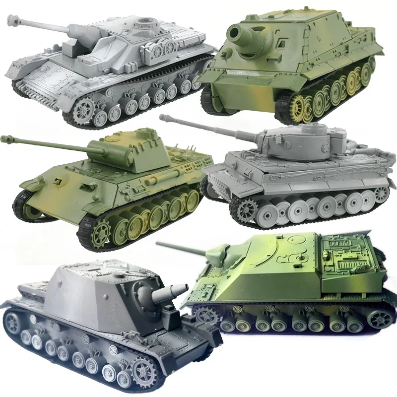 4D Different Tank Model Building Kits Military Assembly Educational Toys Home Decoration Crafts Panther Tiger Sturmtiger Assault