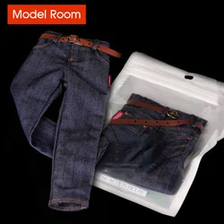1/6 Scale Male Classic Jeans Denim Pants Trousers Clothes Model Fit 12'' Soldier Muscular Standard Action Figure Body Dolls