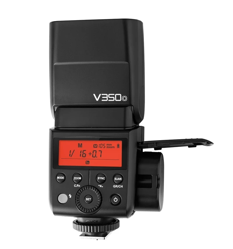 Godox-Flash V350O TTL HSS 1/8000s GN36 Speedlite para Olympus, Panasonic, PEN-F, E-P3, E-P5, E-PL5, E-PL6, E-PL7, E-PL8