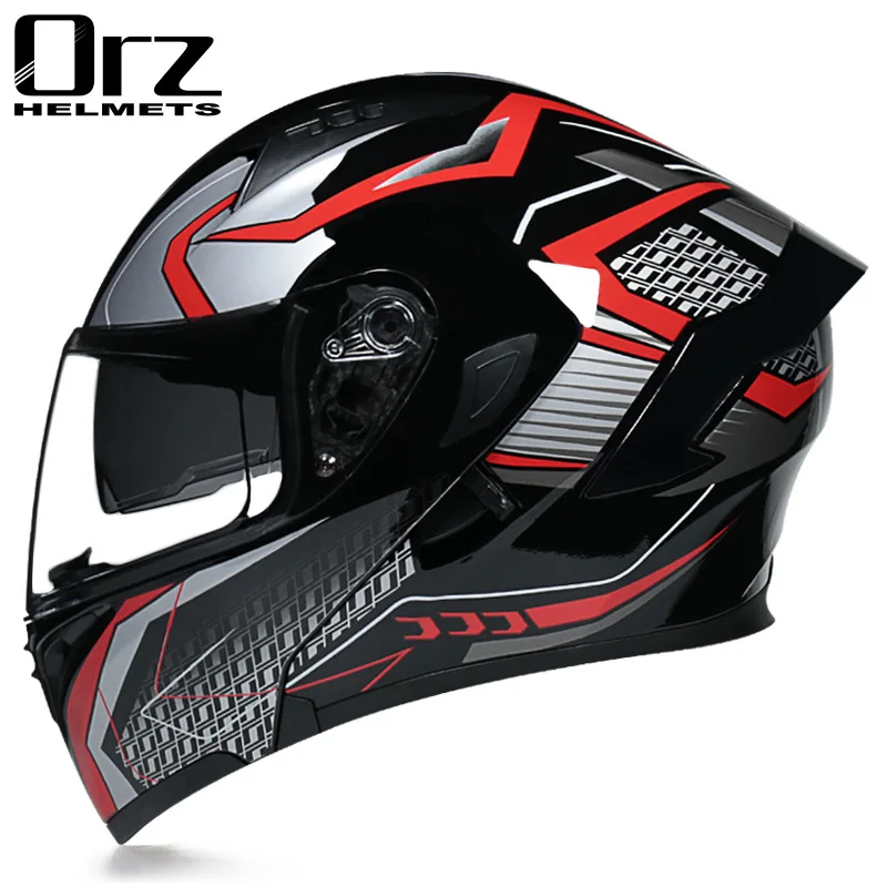 

2 gifts High Quality Flip Up Motorcycle Helmets Full Face motorbike Helmets casco moto motocross Helmet