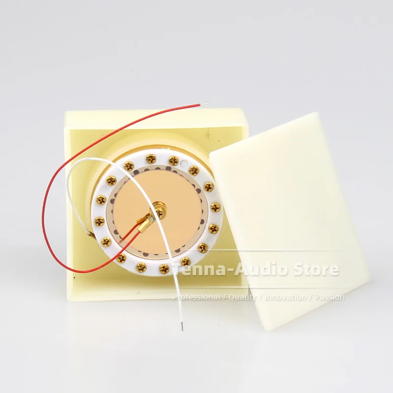 Microfono a capsula placcato in oro da 34mm di diametro cartuccia a diaframma grande da 1.33 "per il nucleo del microfono di trasmissione del condensatore di registrazione in Studio