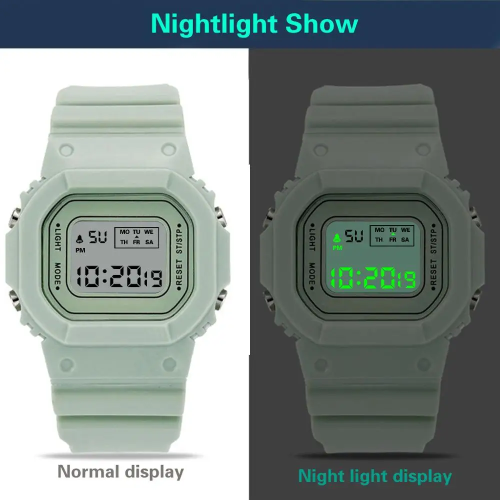 2023 Men\'s LED Digital Watch Men Women Waterproof Sport Watch for Men Silicone Army Wristwatch Date Clock Hodinky Reloj Hombre