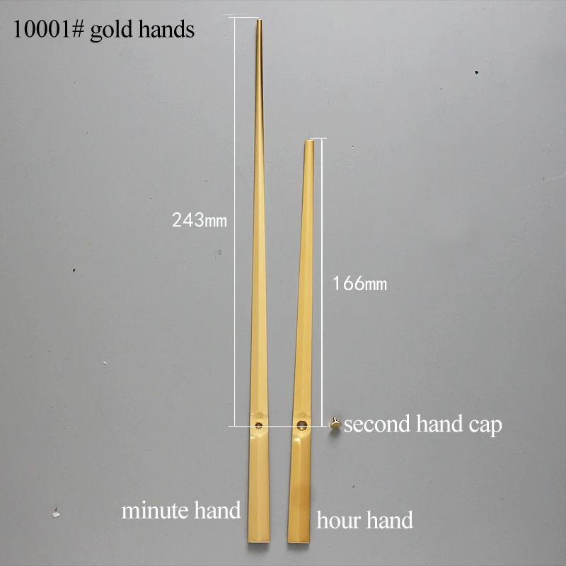 12888 Round Hole High Torque Movement Sweep 6mm screw axis Clock Accessory Quartz Movement With 10001# gold Hands DIY Clock Kits