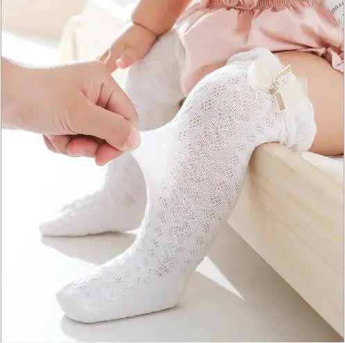 Chaussettes tubulaires en maille fine pour bébés, pour nouveaux-nés, garçons et filles, collection printemps et été 2021