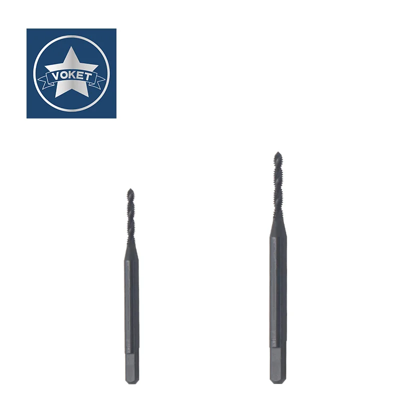VOKET HSSE-M35 JIS Standard With OXIDATION Spiral Fluted Tap M1.4 M1.6 M1.7 M1.8 M2 M2.2 M2.5 M2.6 Machine Screw Thread Taps