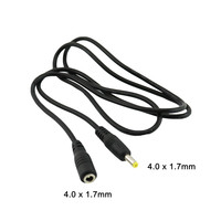 1x DC Power 4.0 x 1.7mm Male To 4.0 x 1.7mm Female Jack Extension Connector Adapter Cable Cord 90cm