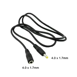 1x DC 전원 4.0x1.7mm 남성-4.0x1.7mm 여성 잭 확장 커넥터 어댑터 케이블 코드 90cm
