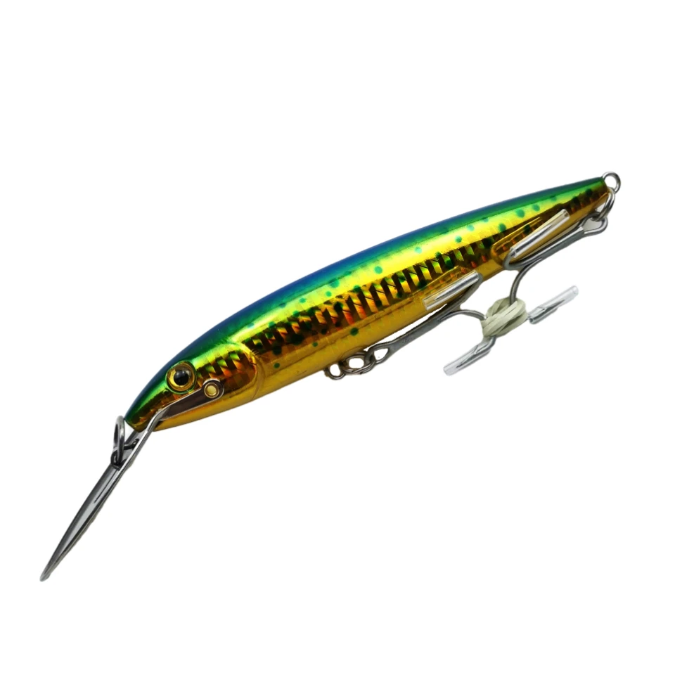 1Pc 130mm/32.5g Floating 0-5m Iron Tongue Minnow stainless steel lip Pencil Bait Dogs Bass Lure Fishing Tackle