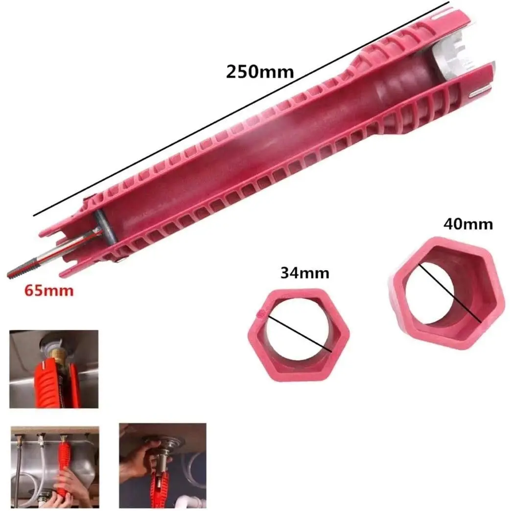 Vòi Nước Và Bồn Rửa Trình Cài Đặt Công Cụ (Đầu Vít) Ống Thải Máy Hút & 3 Có Thể Thay Thế Đầu Cho Hệ Thống Ống Nước/