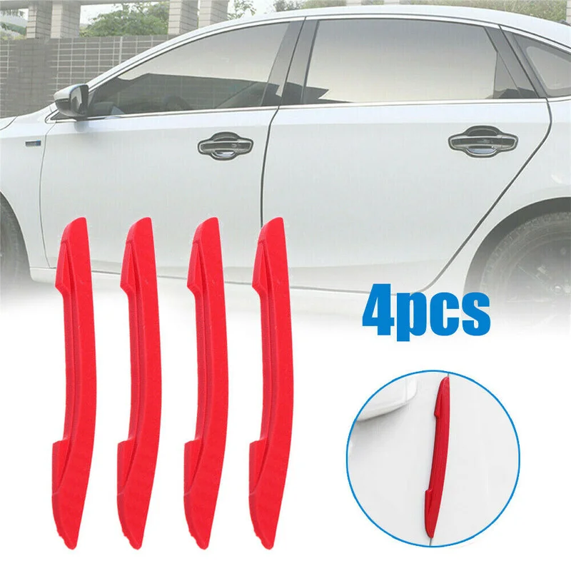 

4pcs Rubber Car Sticker Protection Styling Door Edge Scratch Anti-collision Protector Guard Strips Trim Car Tuning Accessories