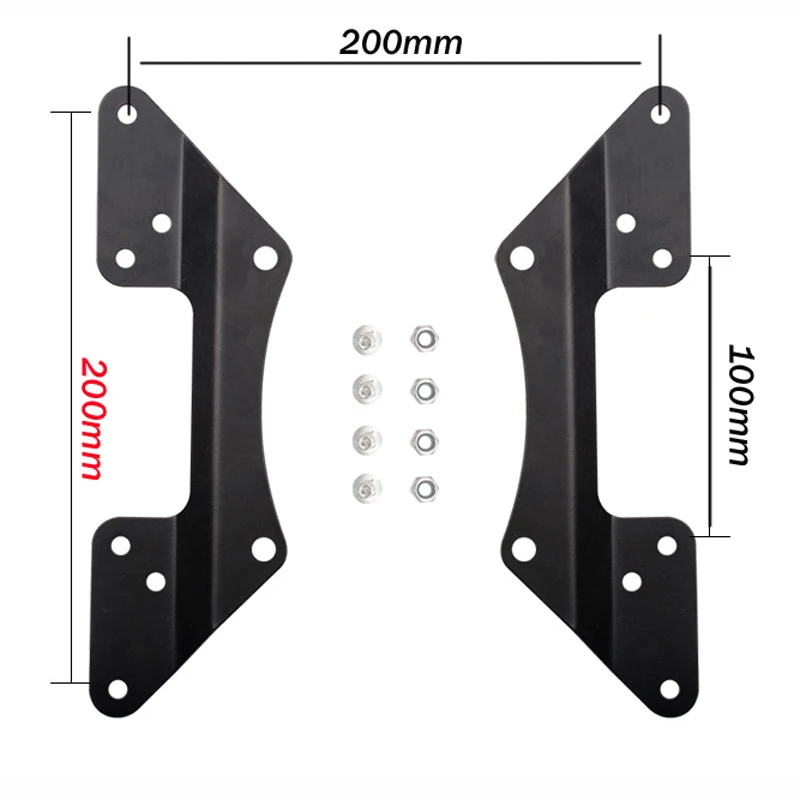 DL-A1 VESA Extension bar Adapter 100x100 to 200x200mm 200X100MM monitor extend support clamp mount bracket