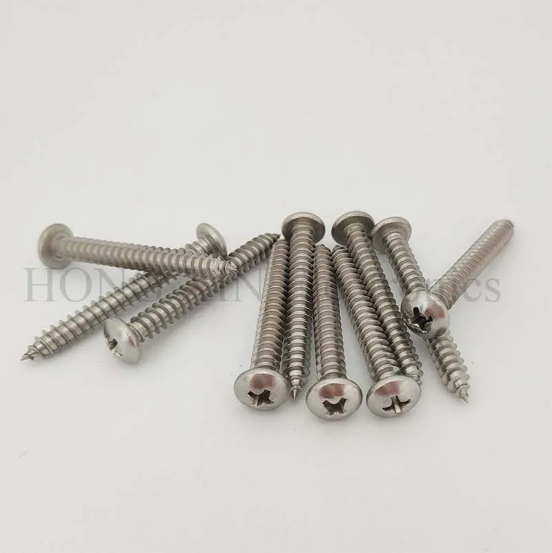 【 M5 * 40 】 304 Rvs Cross Phillips Pan Ronde Kop Zelftappende Schroef