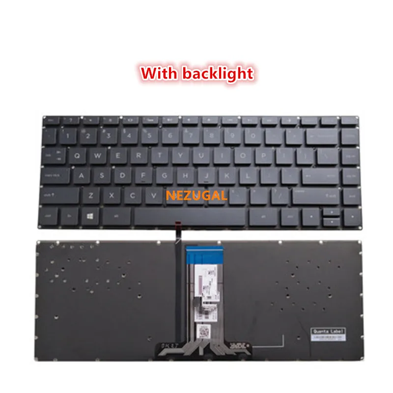 Laptop Keyboard For HP Pavilion 14-AB000 14-AB 14-AB057CA 14-AB100 14-AB154CA 14-AB166US Backlit US Black Without Frame