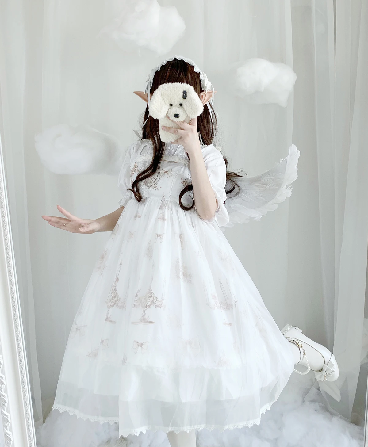 Robe Lolita à bretelles pour fille, tenue de tous les jours, Style japonais authentique, fée douce, JSK