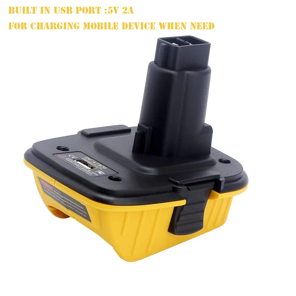 DCA1820 Battery Adapter for dewalt DCB200  20Volt MAX convert for 18V old nicad NiMh Tools use