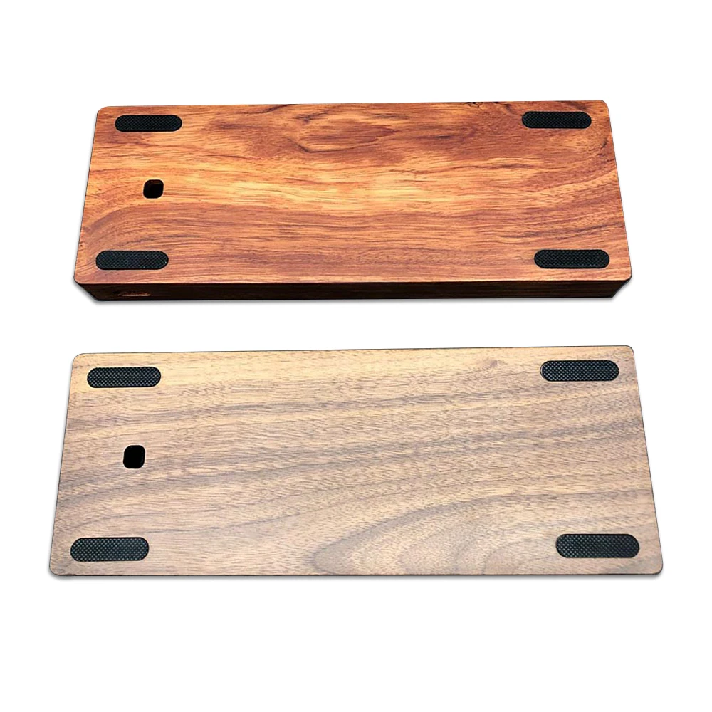 Walnut rosewood aluminum 60% keyboard wooden shell keyboard case customized version suitable for full GH60 mechanical keyboard