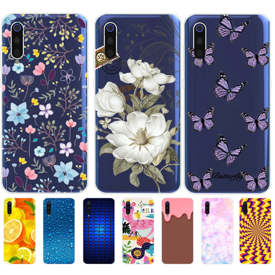 For Xiaomi Mi 9 Mi9 SE Lite Mi9Lite 9Lite 9SE Case Soft Cute Silicone Phone BacK Cover Coque Funda Cases For Xiaomi Mi 9 Lite SE