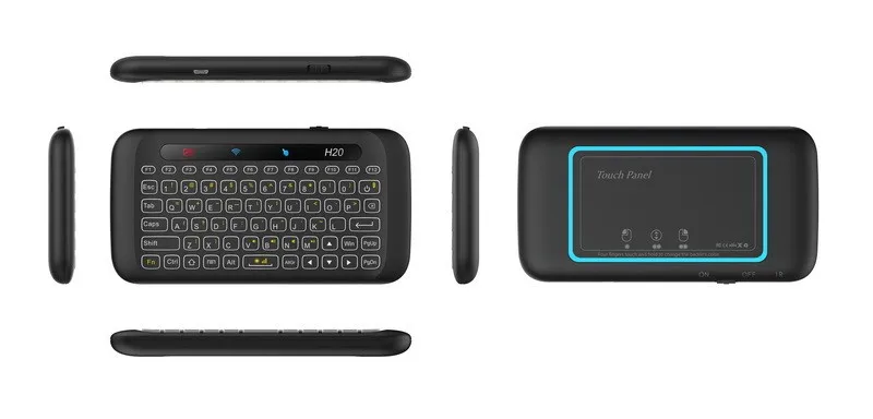 รีโมทคอนโทรล2.4G Backlit Air เมาส์ทัชแพดขนาดใหญ่สำหรับ Smart TV Box Mini PC Samsung LG TV