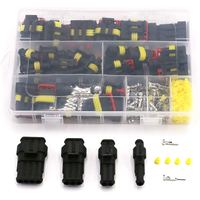 352Pcs waterproof car electrical connector terminal car wire connector plug kit 1/2/3/4 pin connector male and female