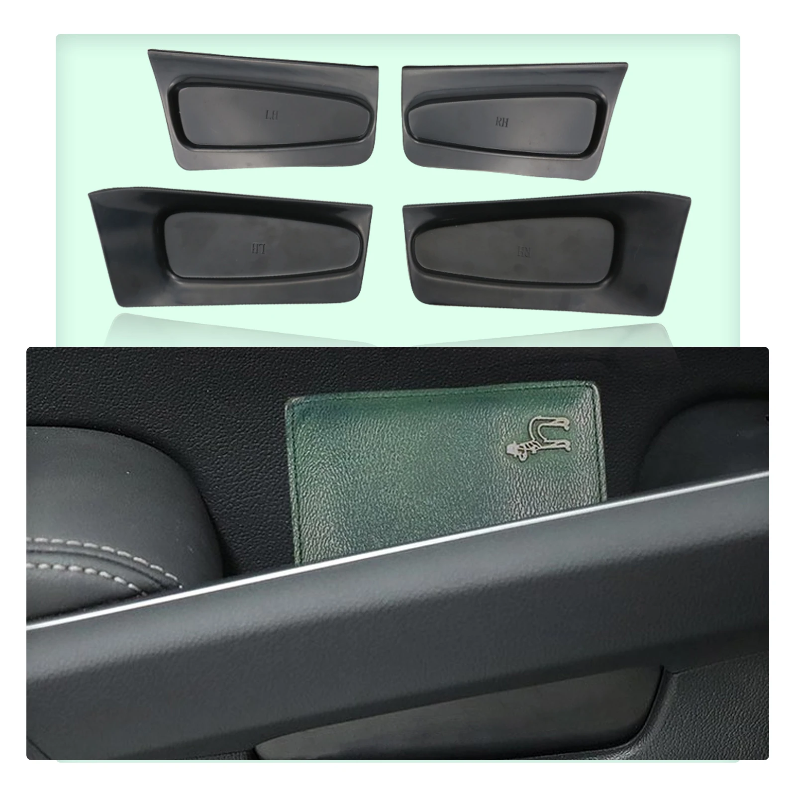 RUIYA Car Door Storage Barrel for Kia Sorento MQ4 2021 2022 2023 2024 Front Rear Door Storage Tray Auto Sorento MQ4 Accessories