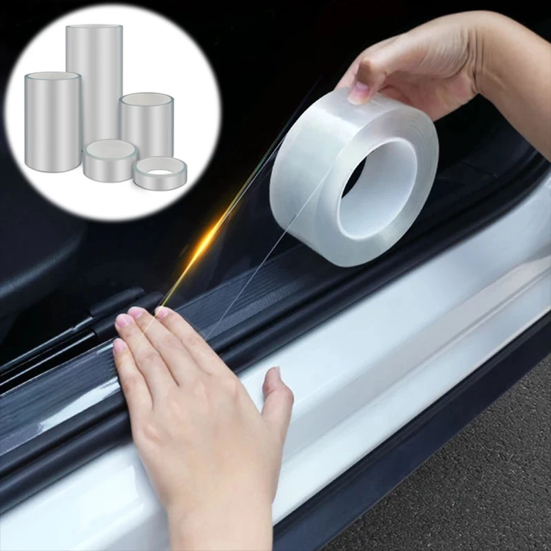 

Car Stickers Door Edge Protector Universal Car Door Sill Sticker Anti Scratch Transparent Film Protection Style Auto Accessories