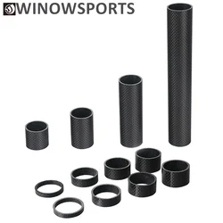 Winowsports 3K Glossy Matte Carbon Bike Stem Spacer 20mm 30mm 40mm 50mm 60mm 70mm 80mm 90mm 100mm 200MM fork tube 28.6mm