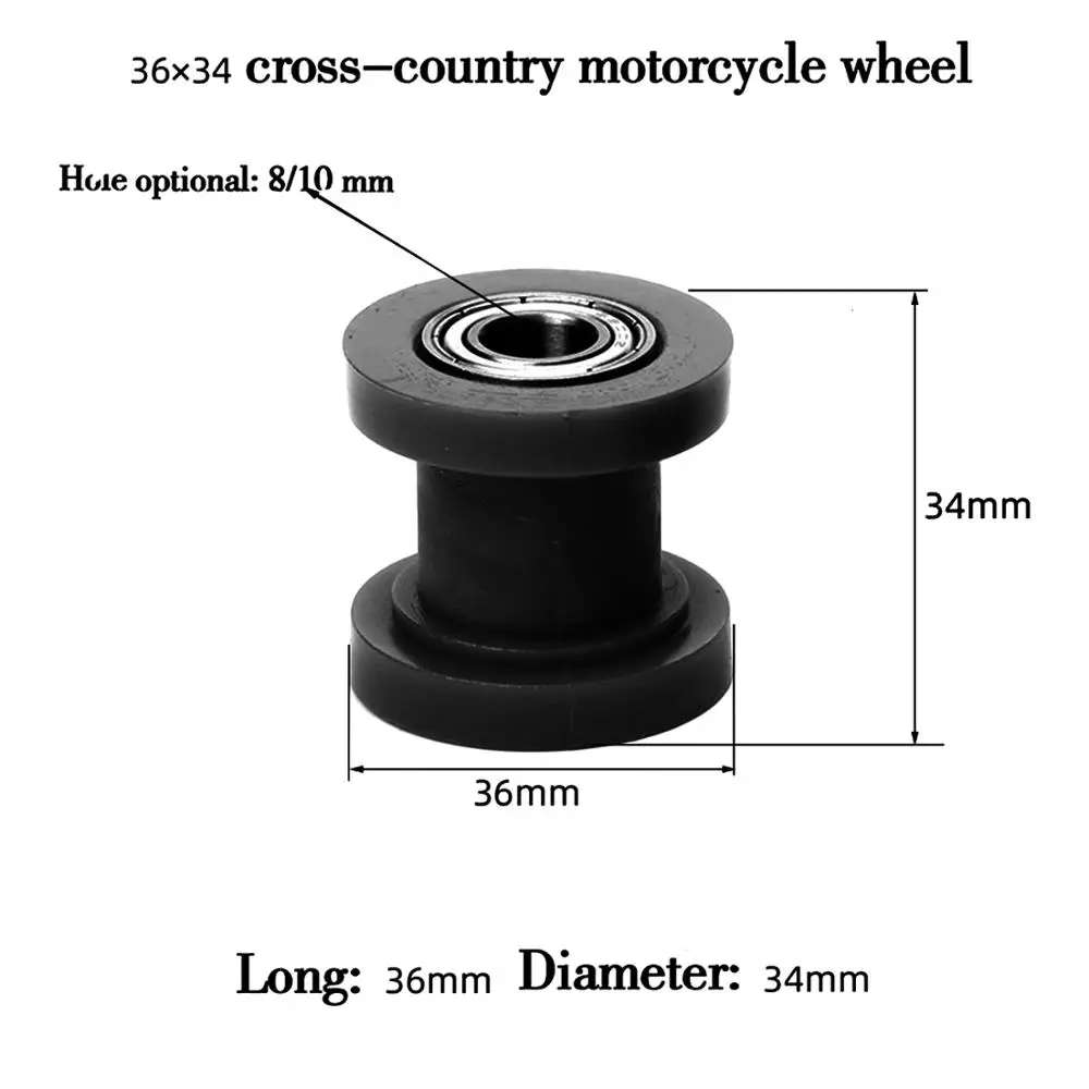 Chain Roller 8mm 10mm Slider Tensioner Wheel Guidepit Dirt Mini Bike For Kayo T2 T4 T4L Pit Dirt Mini Bike Moto Atv