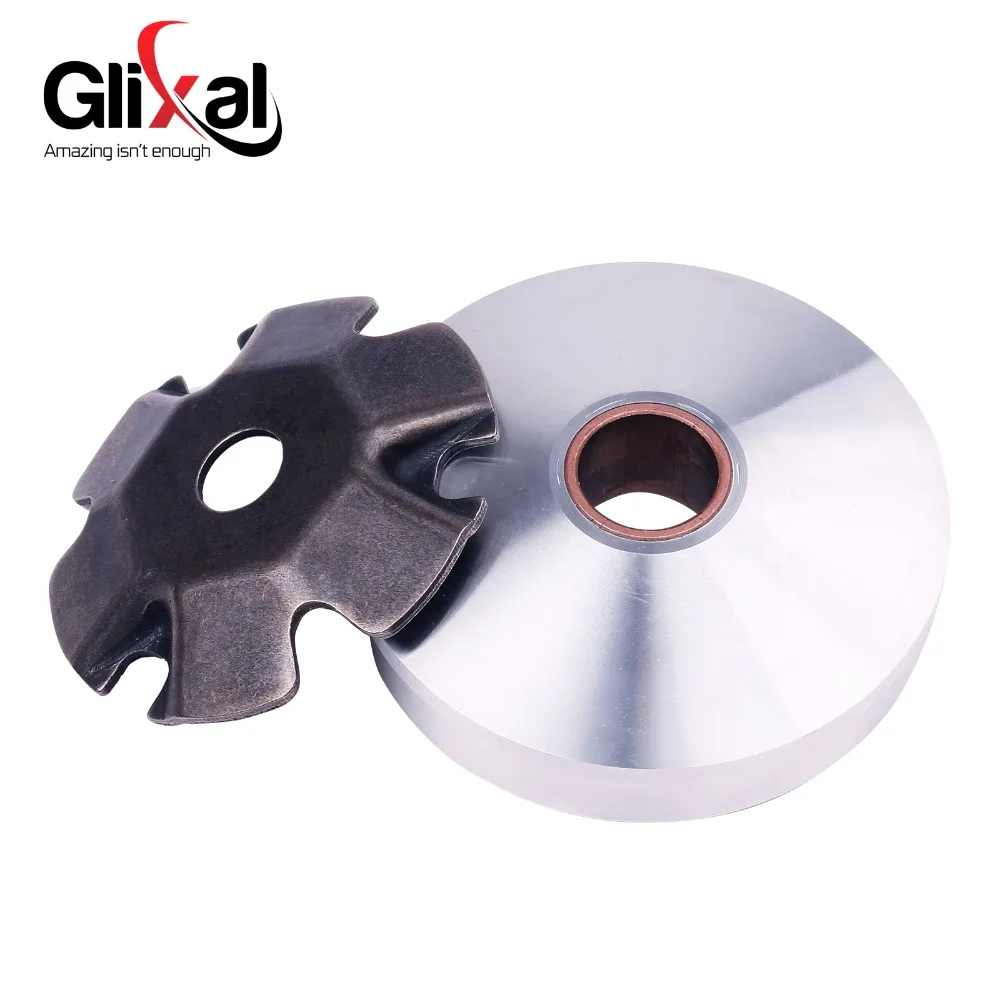 Glixal GY6 49cc 50cc Chinese Scooter Moped Variator Kit Front Clutch Drive Pulley with Roller weights 139QMB 139QMA TAOTAO SUNL