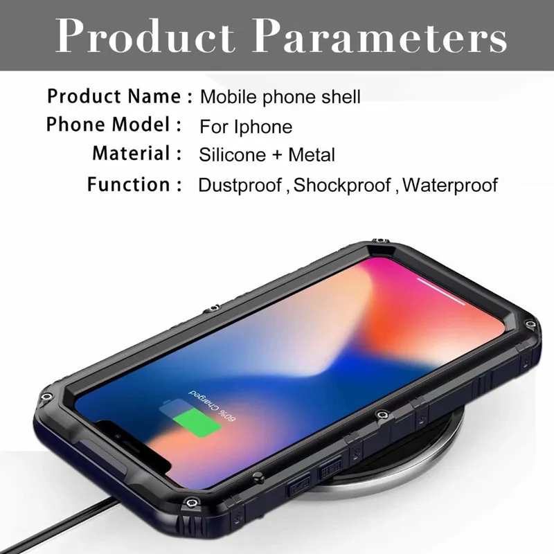 360 Full Protective Waterproof Case For iPhone 11 12 13 14 15 Pro Max XR XS X SE 2022 8 7 Plus Heavy Duty Armor Shockproof Cover
