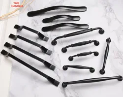 Handles Drawer Cabinet Furniture Kitchen Handles for Cabinet Knob Door Drawer Furniture Kitchen Knob American Black Hardware