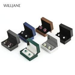 Quality Stud Earring Jewelry Storage Presentation Packaging Gift Boxes Faux Leather Piercing Nail Pendant Necklace Organizer Box
