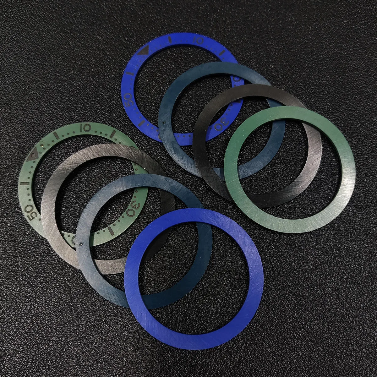 Flat Ceramic Bezel Insert 40mm 39.7mm*31.5mm  Watch  Replacement Watch Accessories Watch Parts Luminous Ring Stick