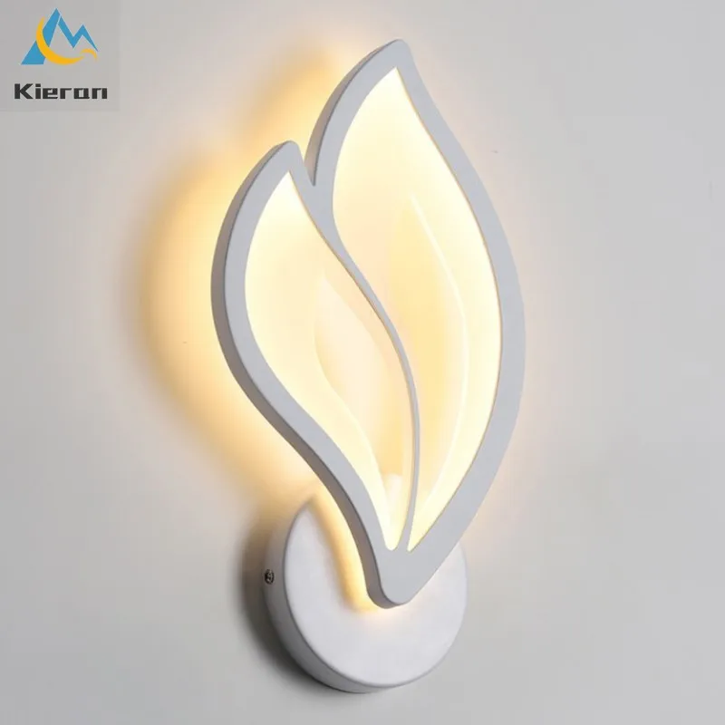 Modern Minimalist High-light Acrylic LED Wall Lamps Bathroom Living Room Bedroom Bedside Light Beautiful Petal Room Decor Lights