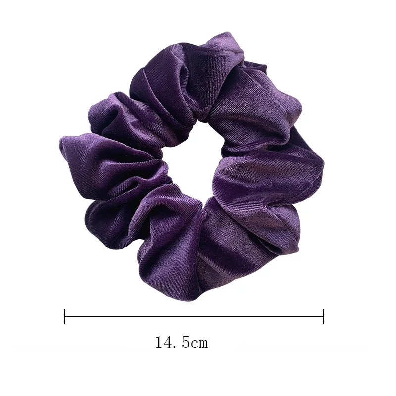 1 Piece Big Size Velvet Scrunchies Girls’ Hair Ties Women Hair Elastics Rubber band hair Accessories Ponytail Holder Hair Rope