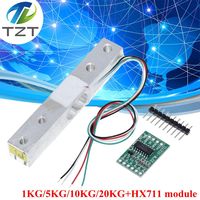 TZT Load Cell Weight Sensor 1KG 5KG 10KG 20KG HX711 Module Electronic Scale Aluminum Alloy Weighing Pressure Sensor Ad Module