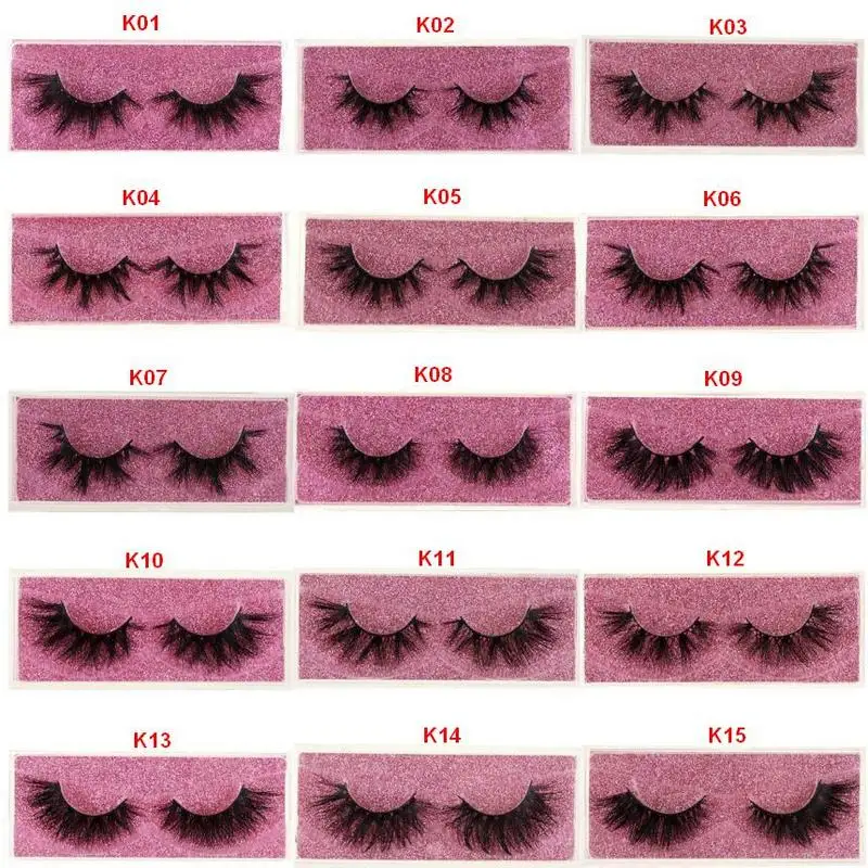 Mink Eyelashes Hand Made Crisscross False Eyelashes Cruelty Free Dramatic 3D Mink Lashes Long Lasting Faux Cils for Makeup E11