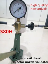 Free shipping!S80HCommon rail diesel Injector nozzle validator fuel nozzle Injector tester,Manual diesel booster pump